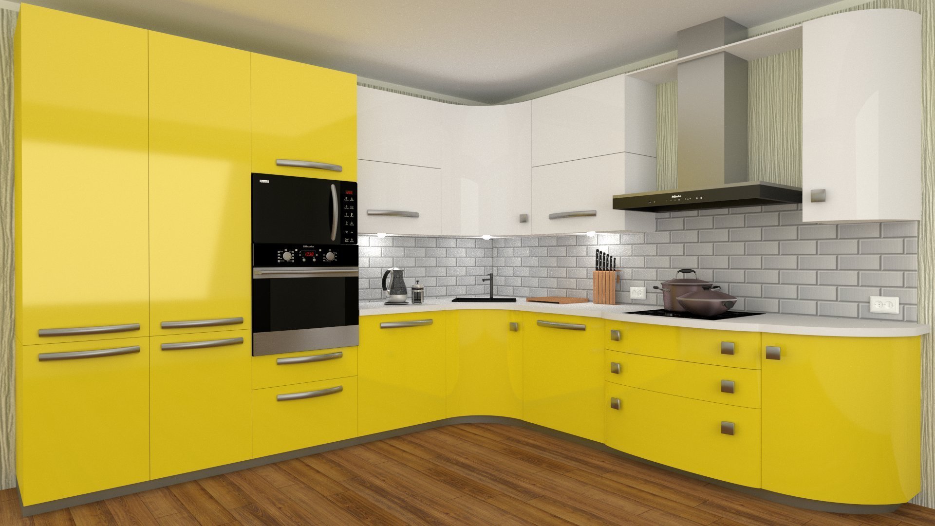Бело желтая кухня. Желтые кухни. Кухня в желтом цвете. Кухонный гарнитур желтого цвета. Желтая угловая кухня.