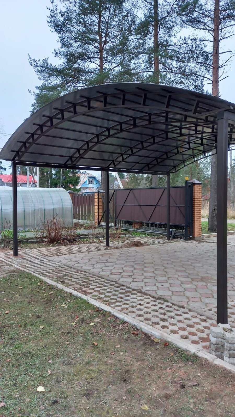 Ферма для навеса из профильной трубы 6м