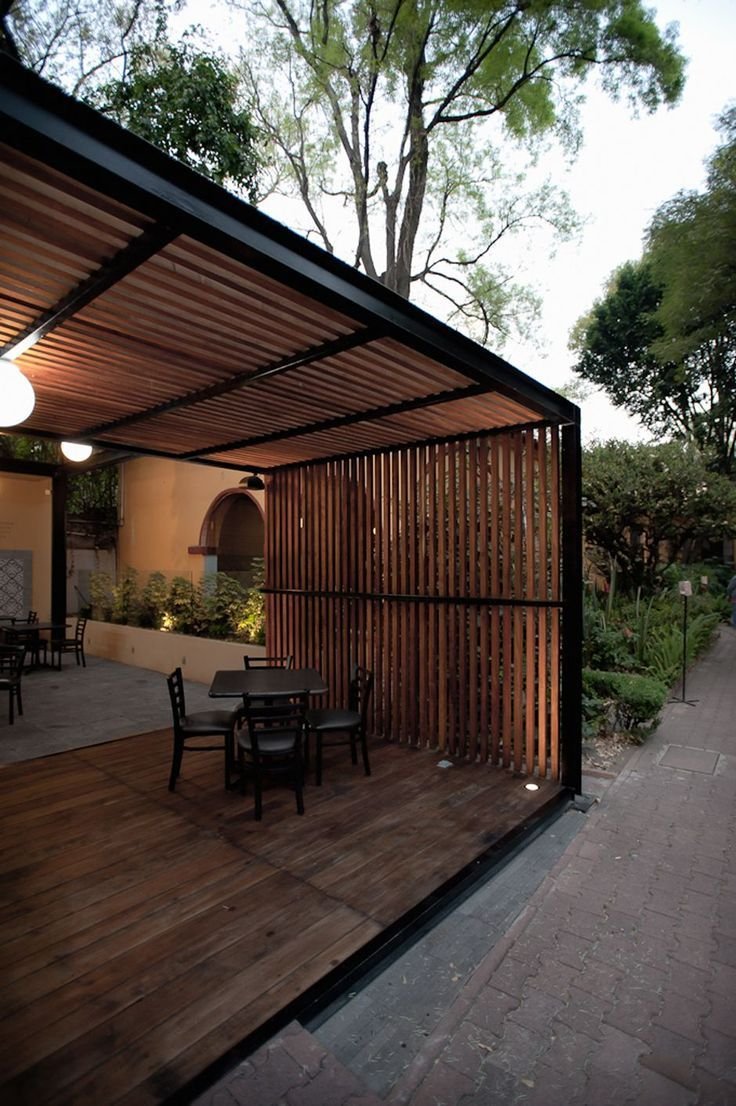 Беседка мангальная в стиле лофт