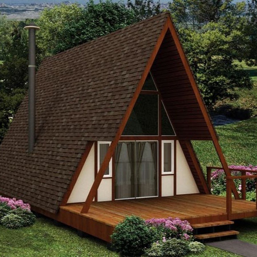 Дом шалаш бунгало а-frame