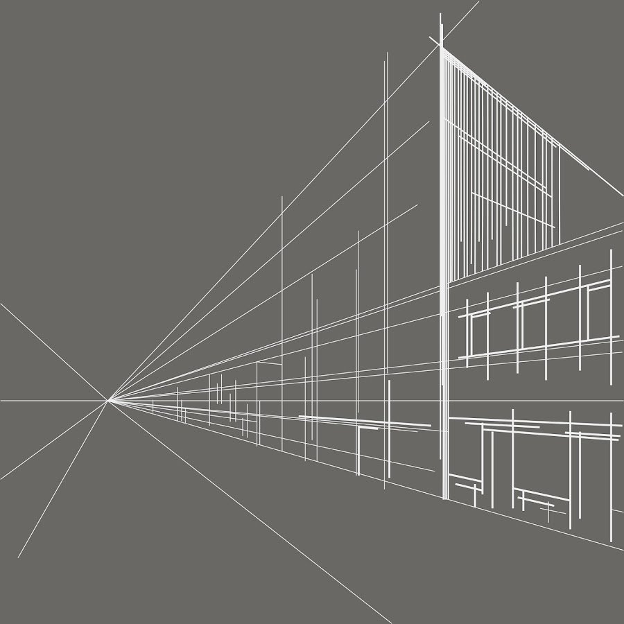 Архитектура линии в перспективе Графика