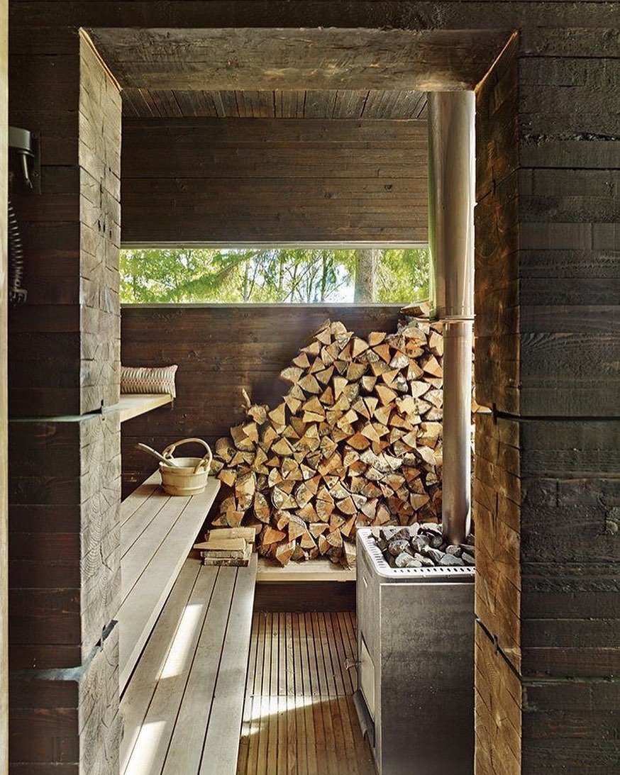 Стильная маленькая баня