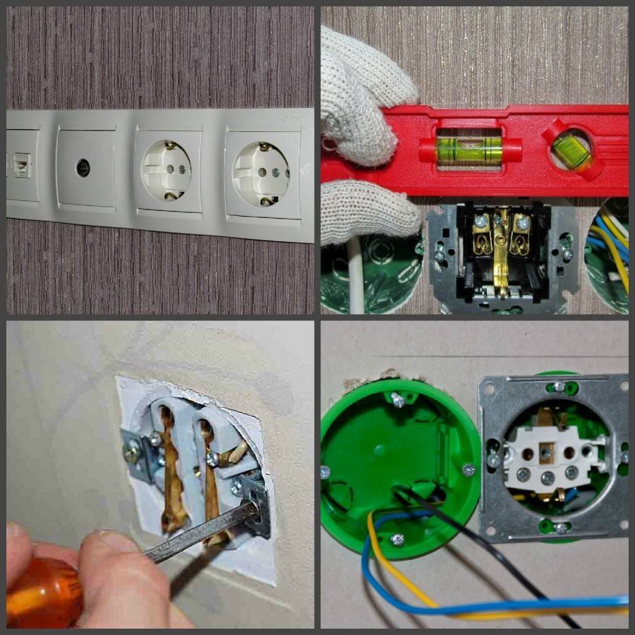 Подрозетники для блока розеток