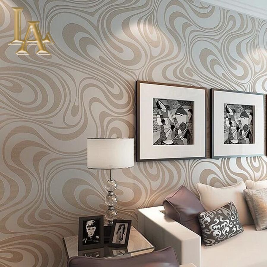 Стильные обои для гостиной