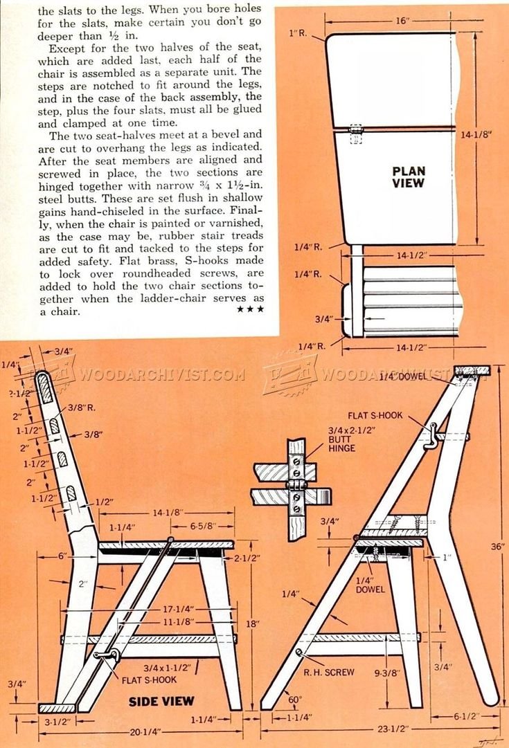 Step 180 Cabinet Step Stool чертеж