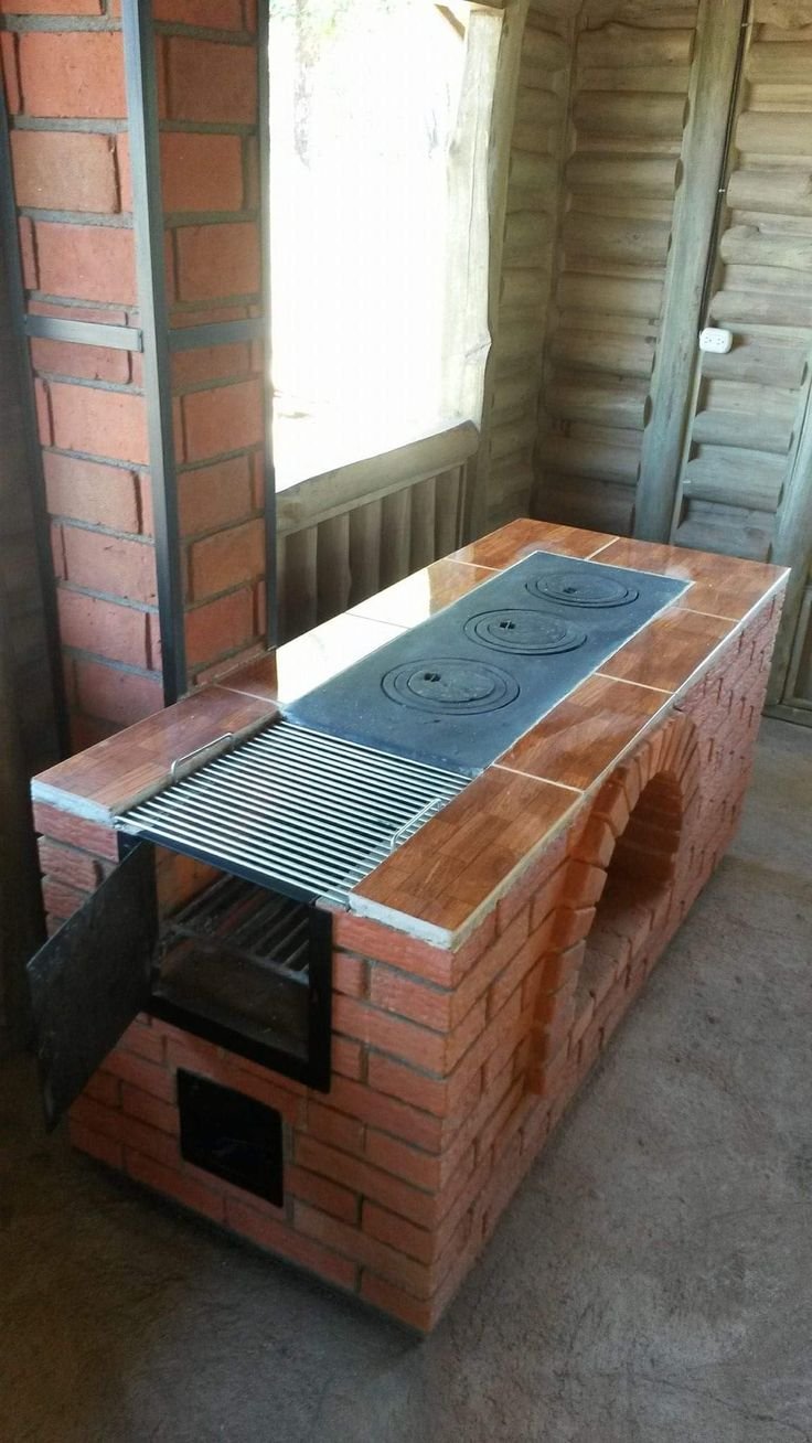 Печь для готовки из кирпича