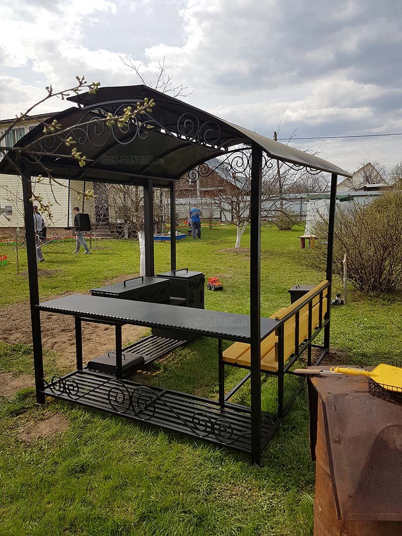 Мангальный комплекс из металла своими руками