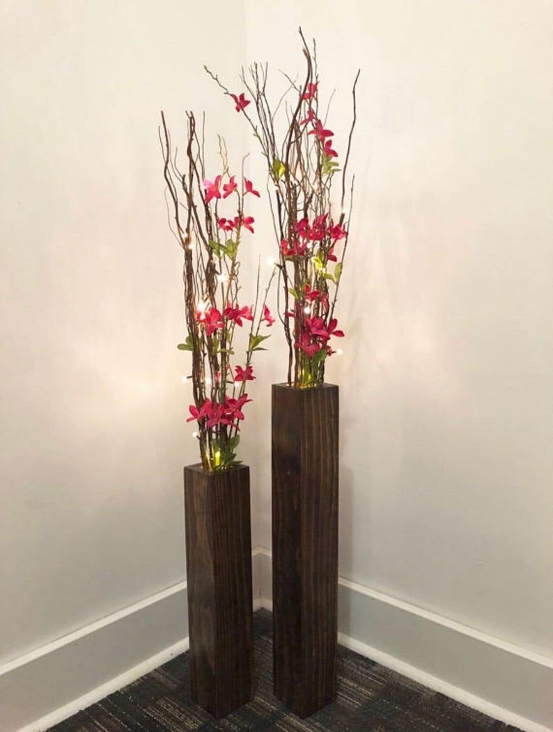 Напольные искусственные цветы для домашнего интерьера
