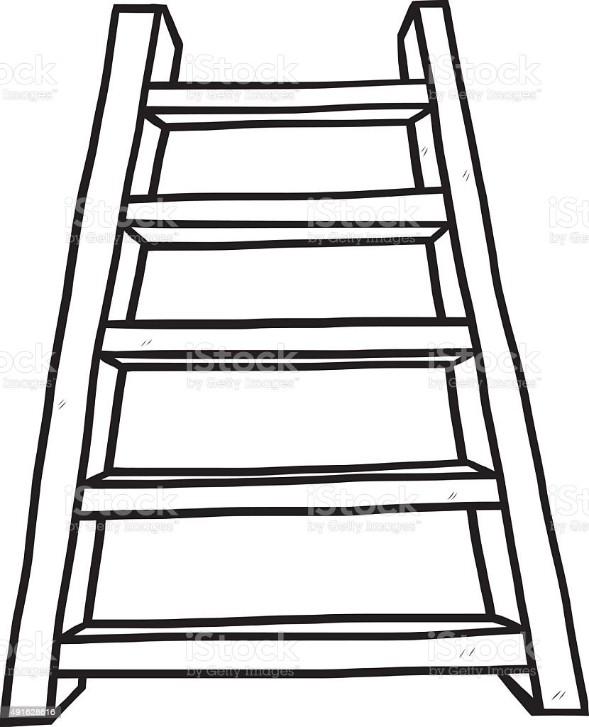 Лестница раскраска