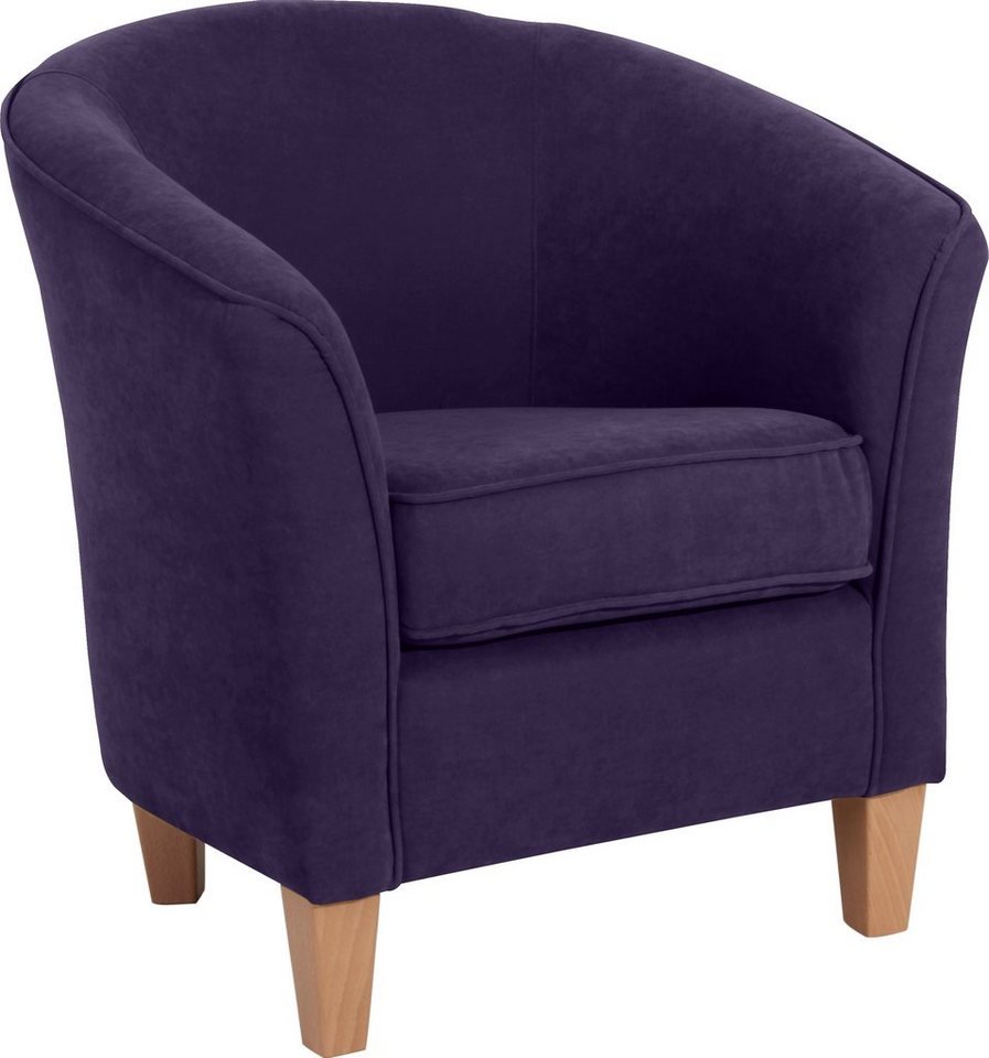 Синее кресло с круглой спинкой