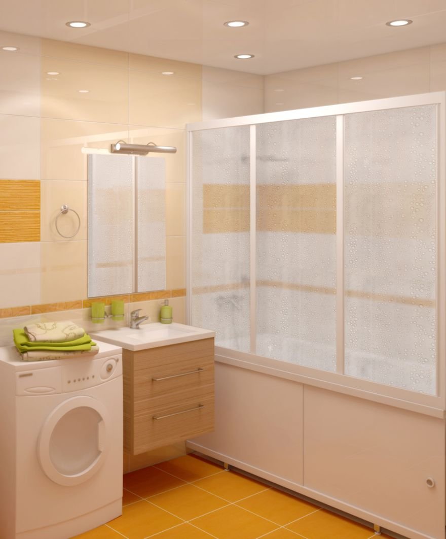 Рулонная штора для душа