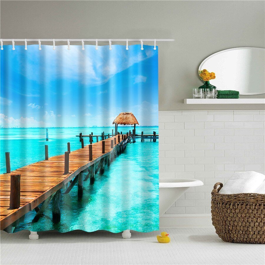Шторки для ванны Shower Curtain море