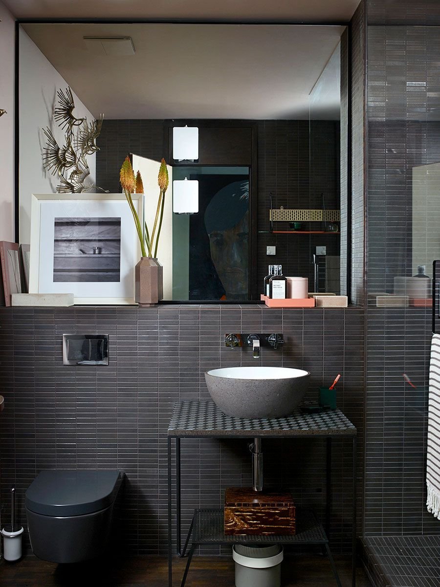 Ванна в серых тонах