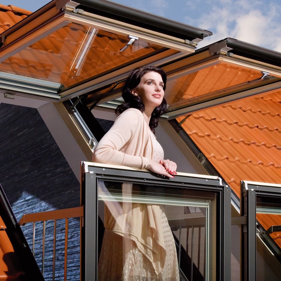 Панорамное окно на крыше