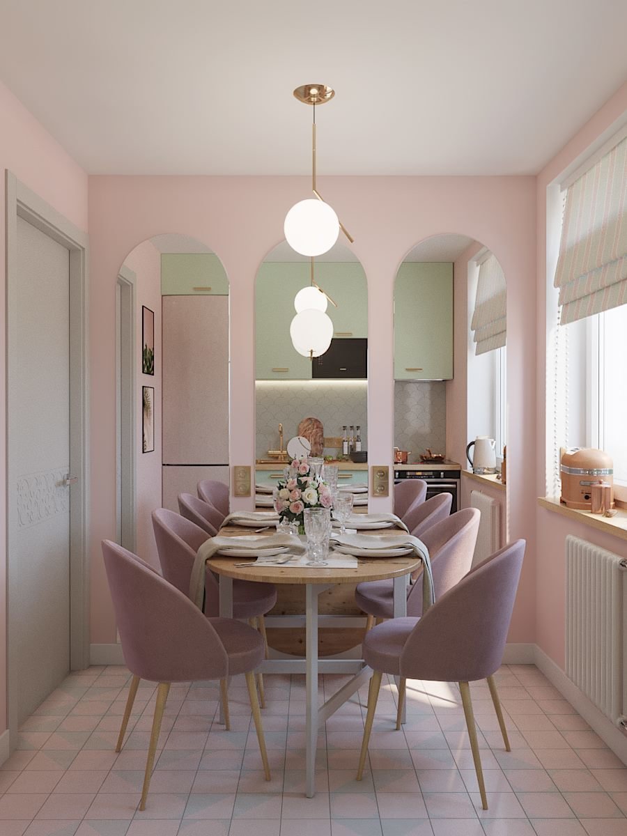 Маленькая кухня с обеденной зоной