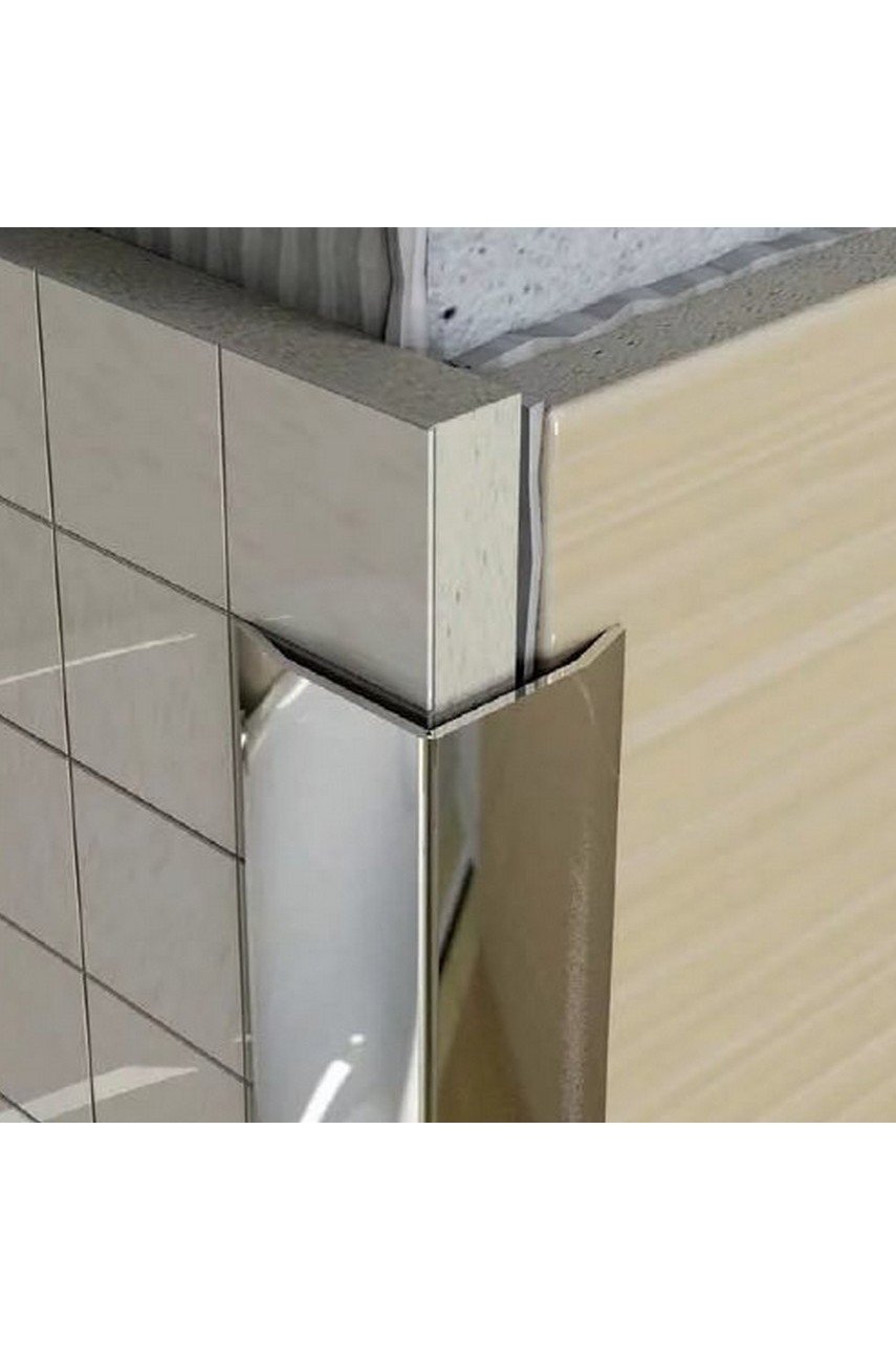 Декоративный уголок (нержавеющая сталь 20х20мм PEGACS 20а)