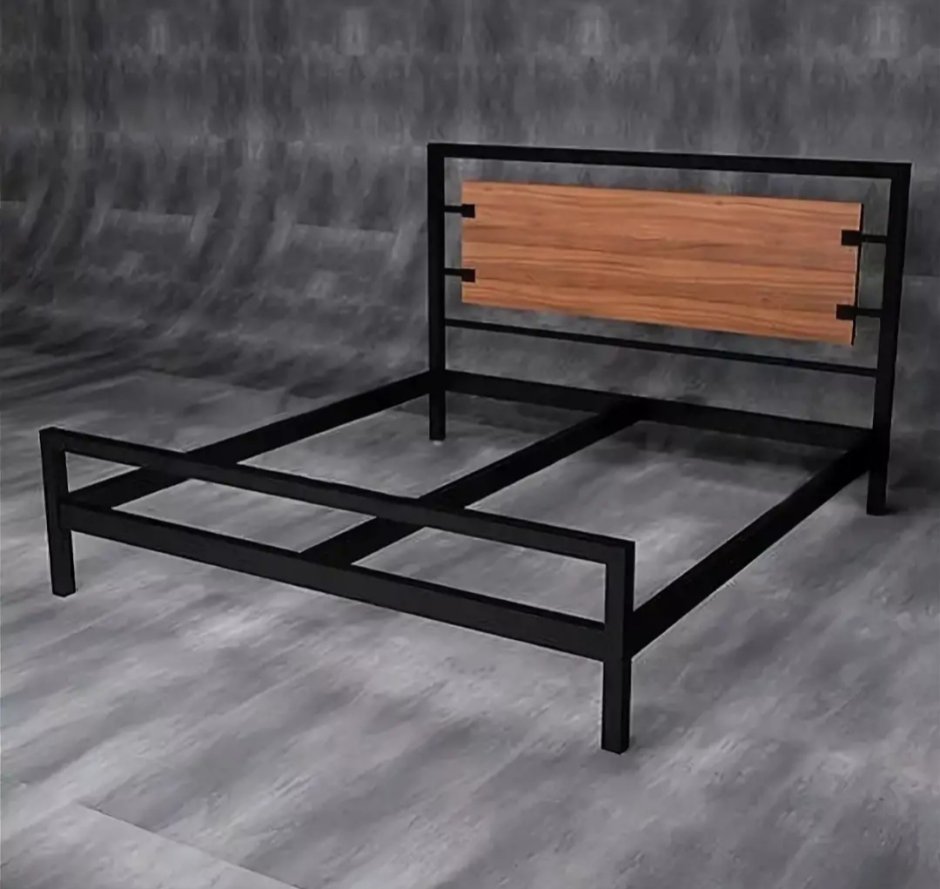 Кровать из профтрубы в стиле лофт