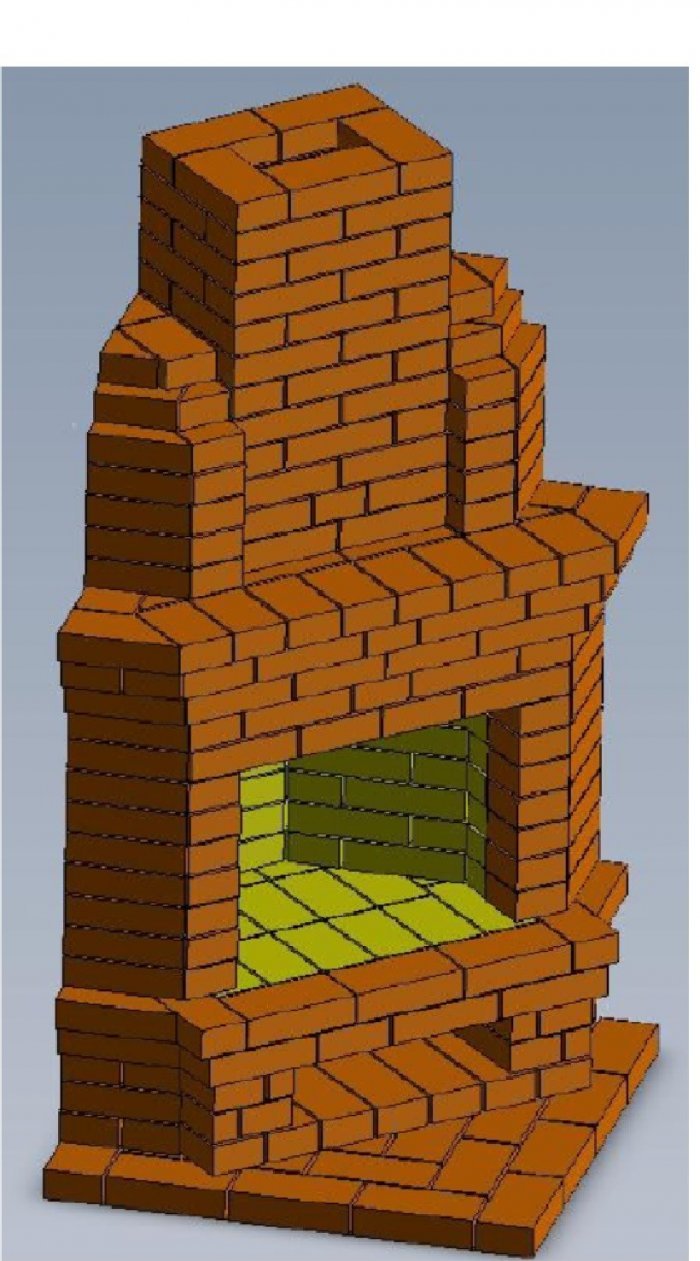 Угловой камин Аннушка порядовка
