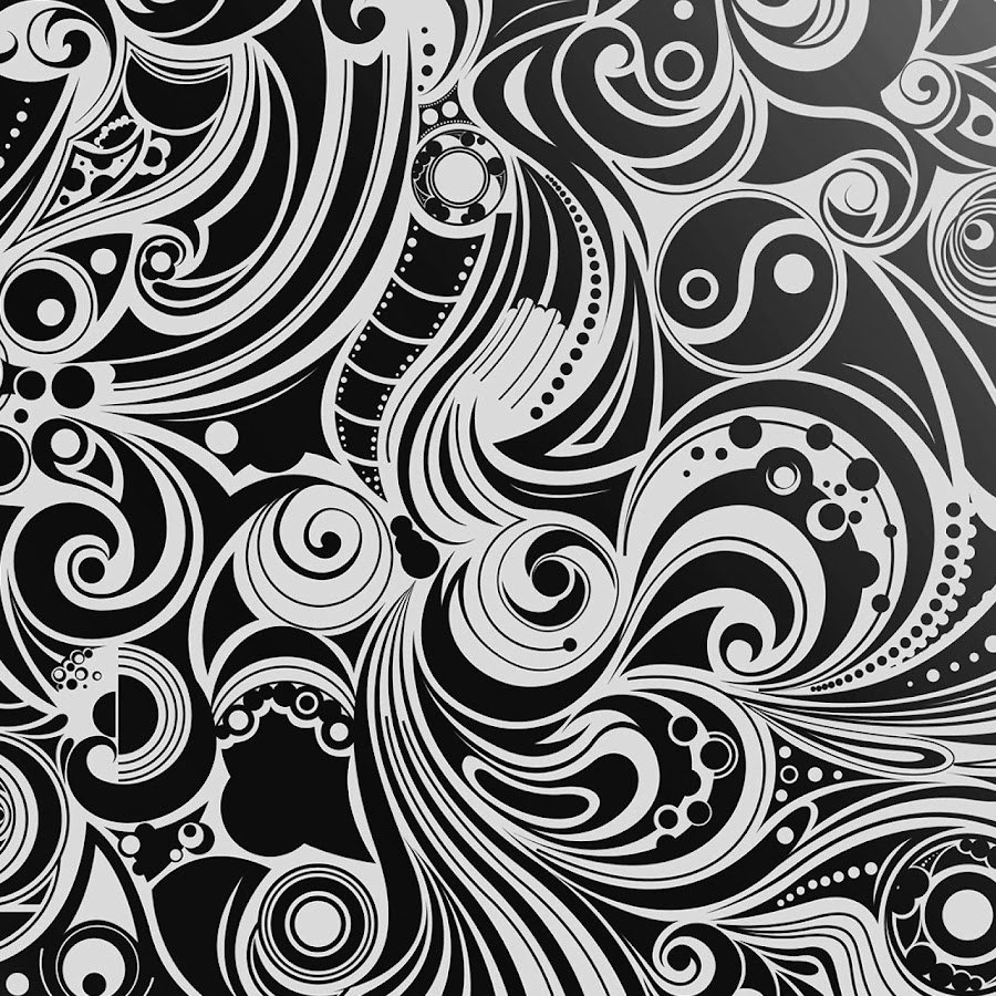 Абстракция в черно-белом цвете