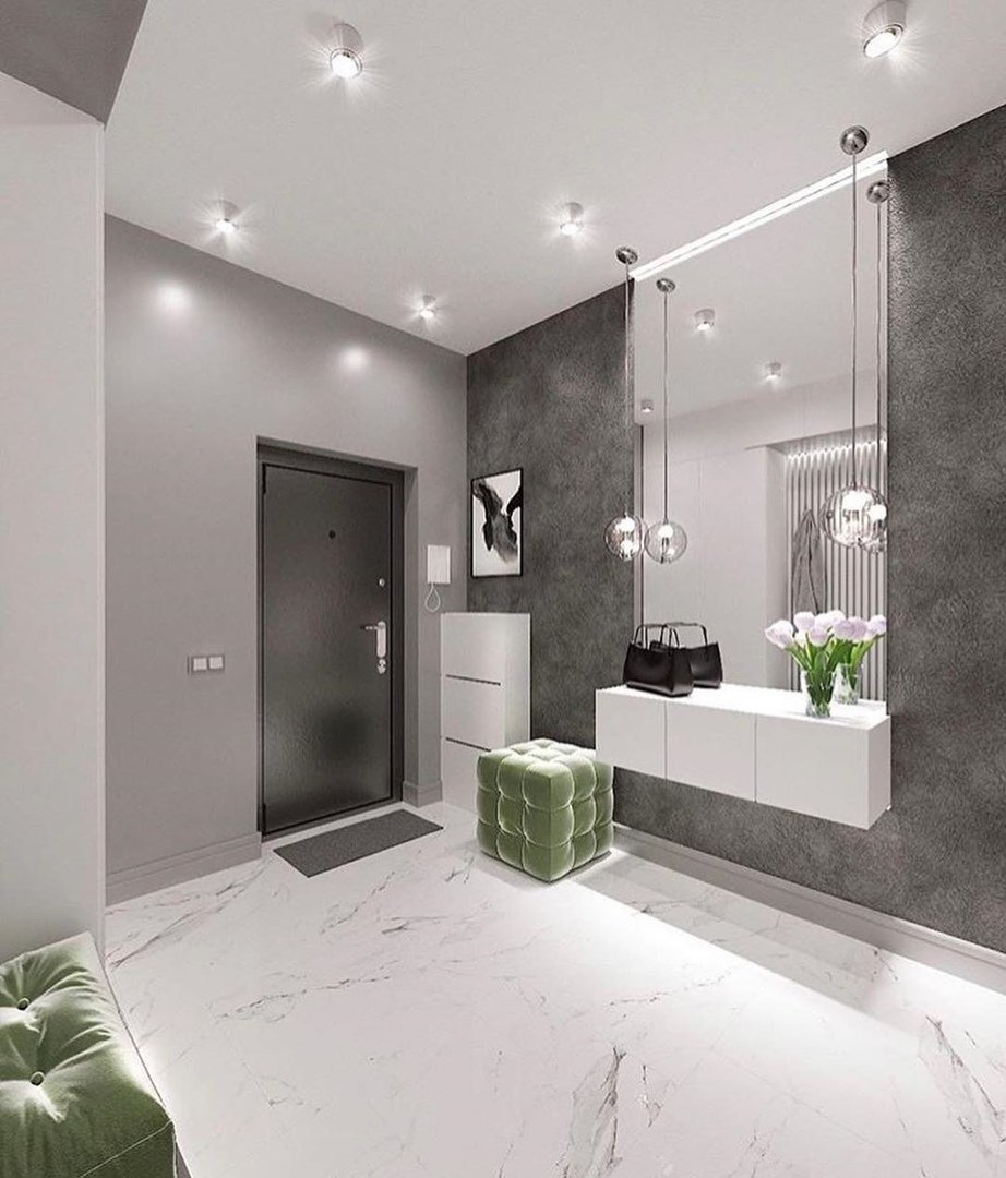 Прихожка в серых тонах