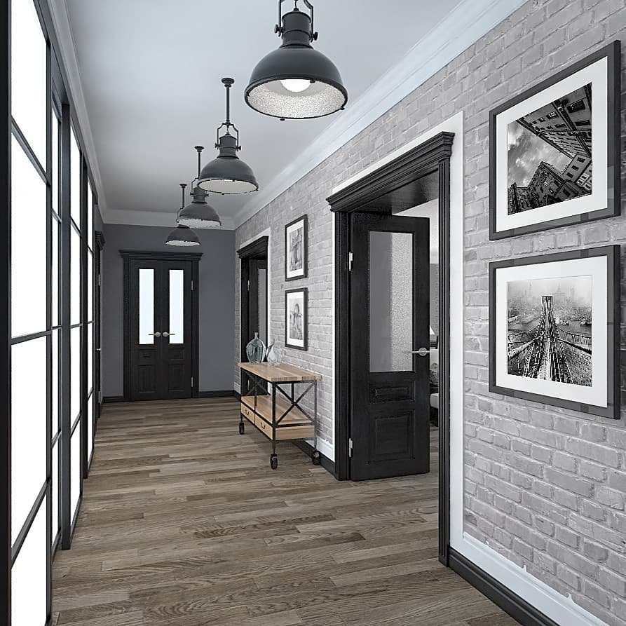 Прихожая в мятном цвете