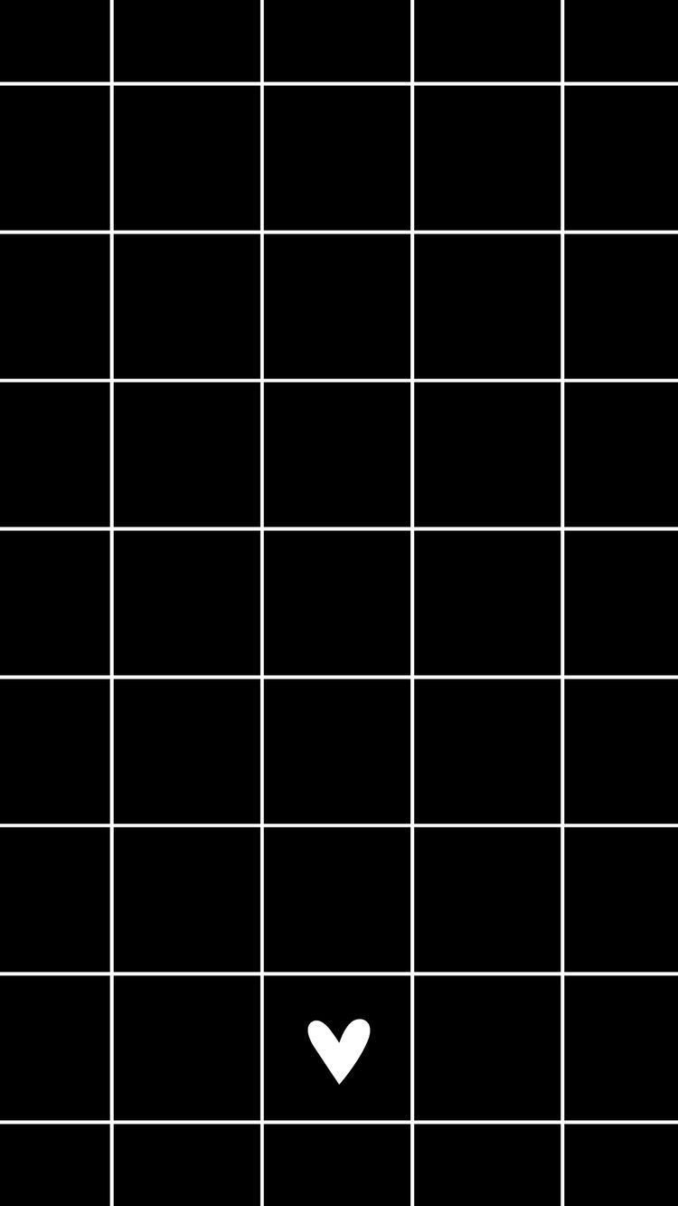 Клетчатые обои черно белые