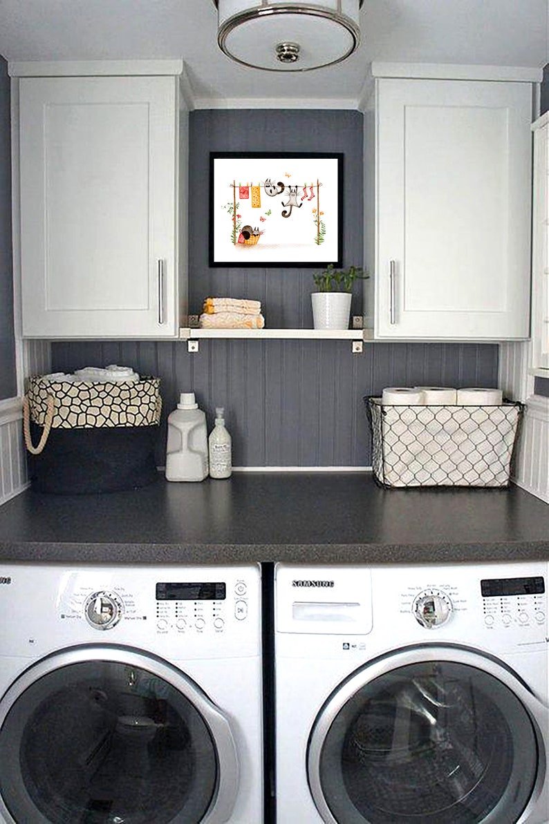 Сушилка и стиралка под столешницей