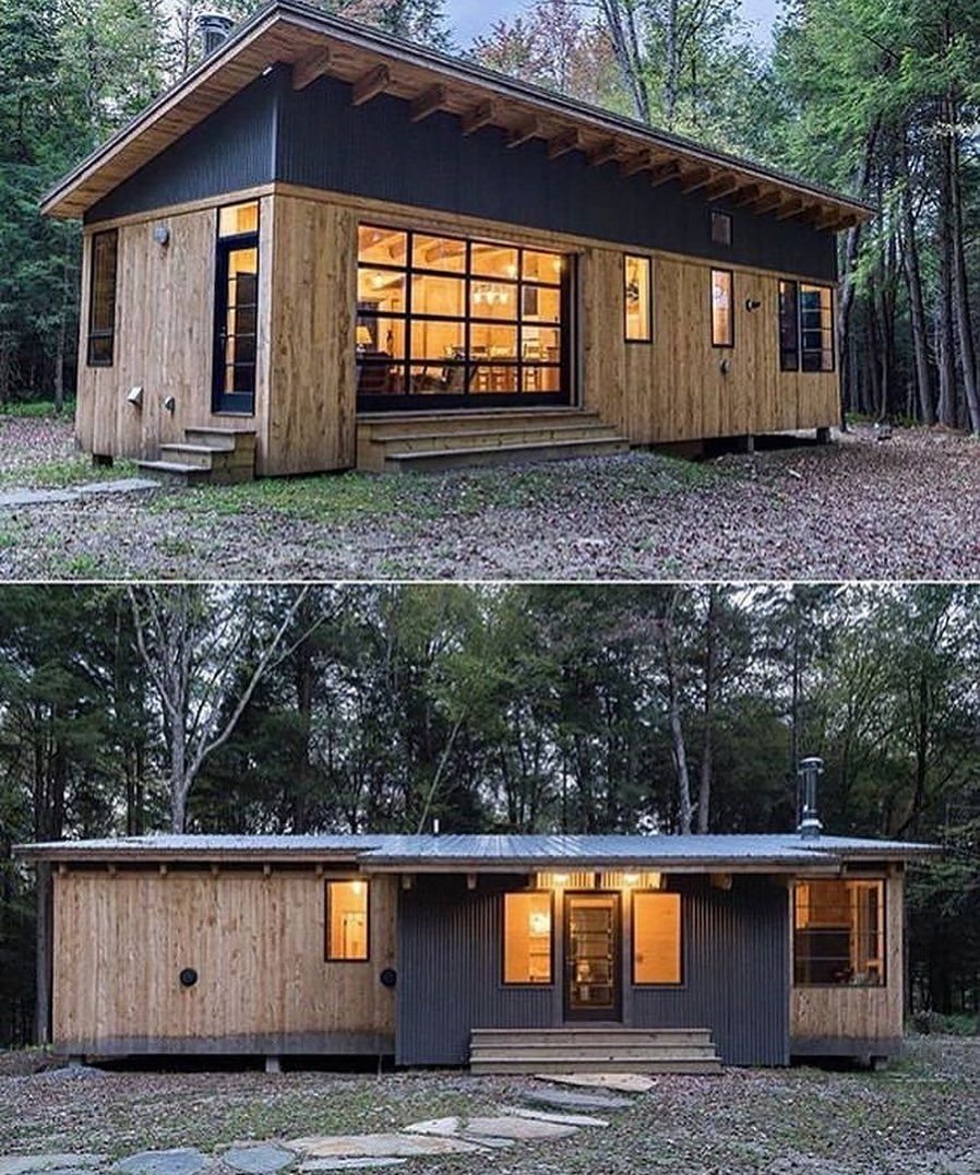 Tiny House с односкатной крышей
