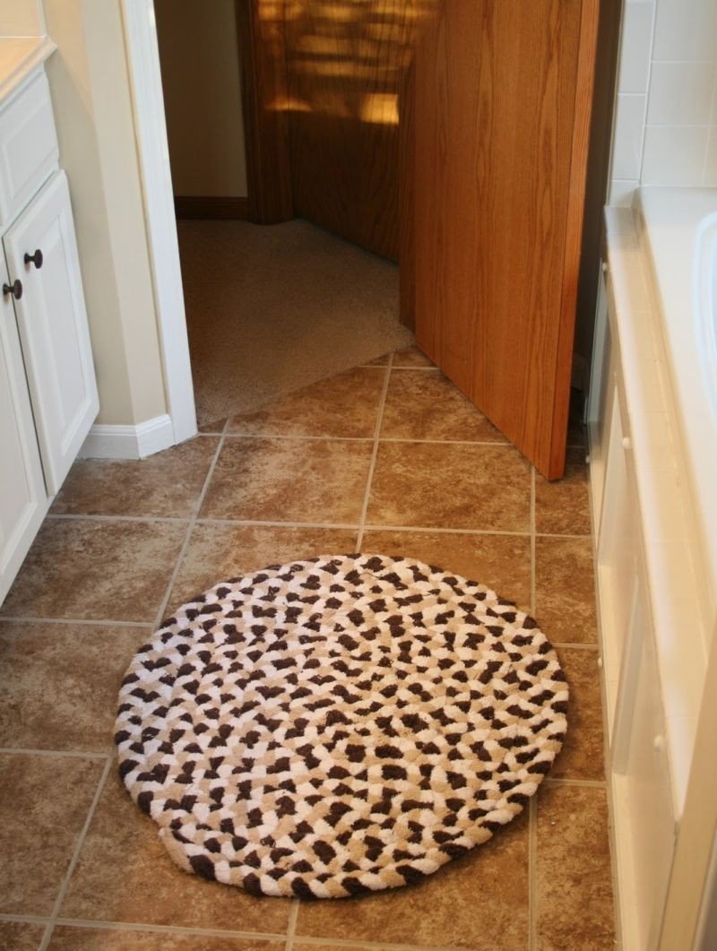 Коврик из старых полотенец