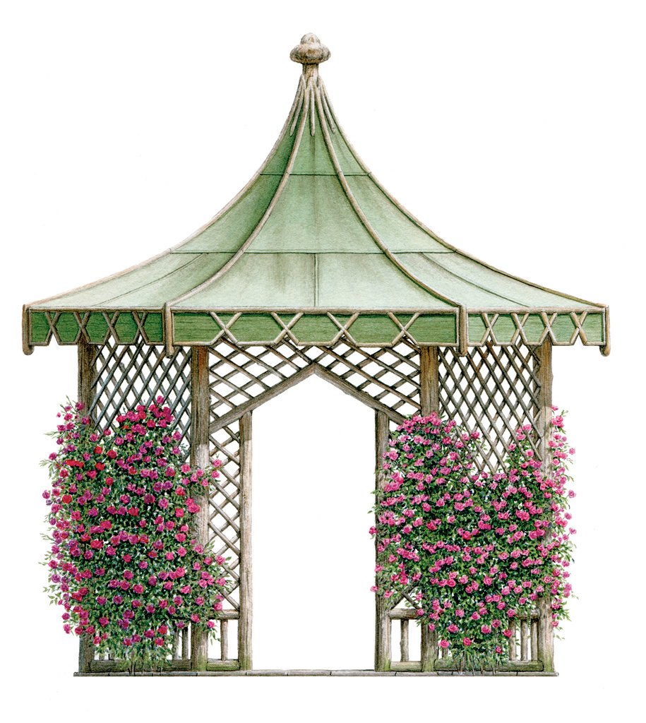 Беседка из бумаги своими руками