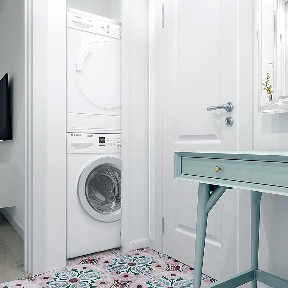 Шкаф для стиральной и сушильной машины