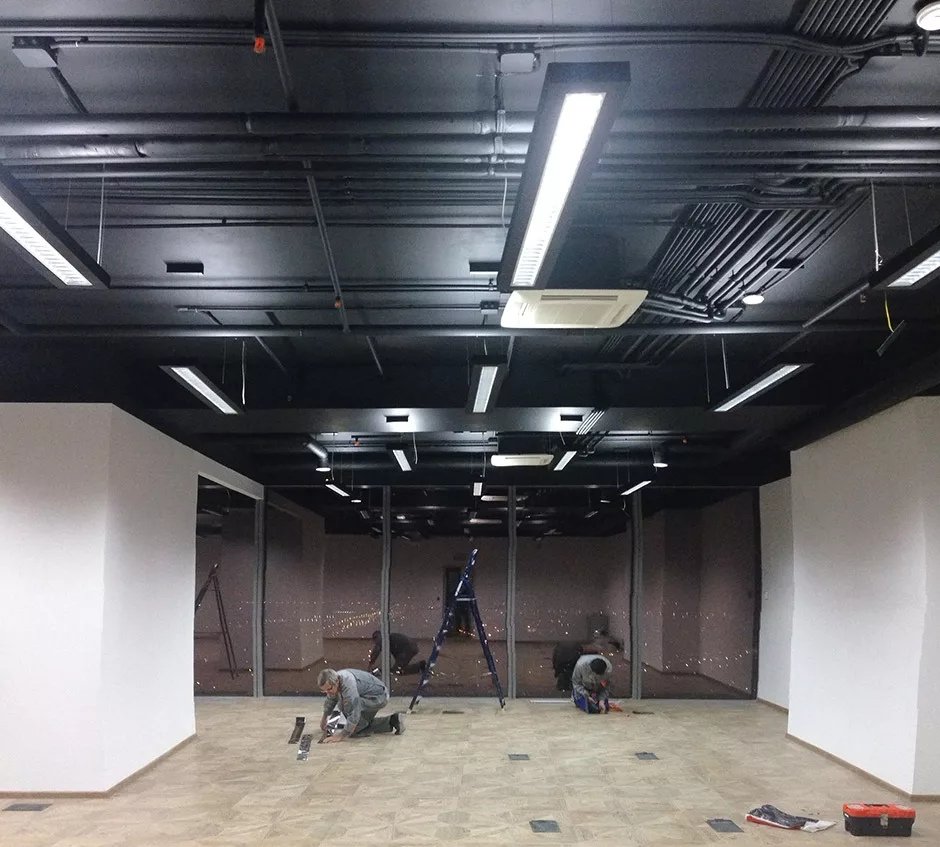 Потолок в техническом помещении