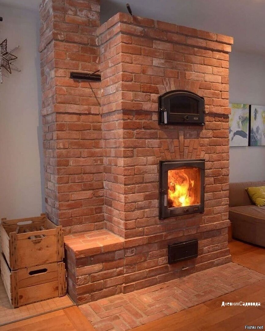 Печь дровяная кирпичная