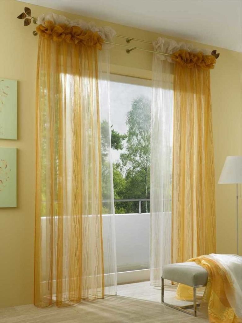 Тюль с одной шторой
