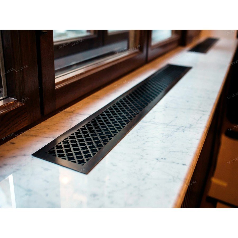 Вентиляционная решетка для подоконника 600х80