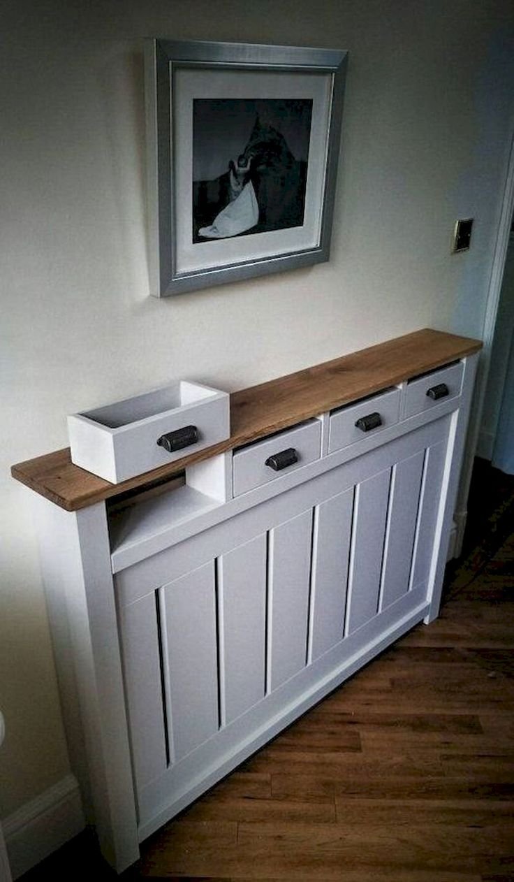 Радиатор отопления в шкафу