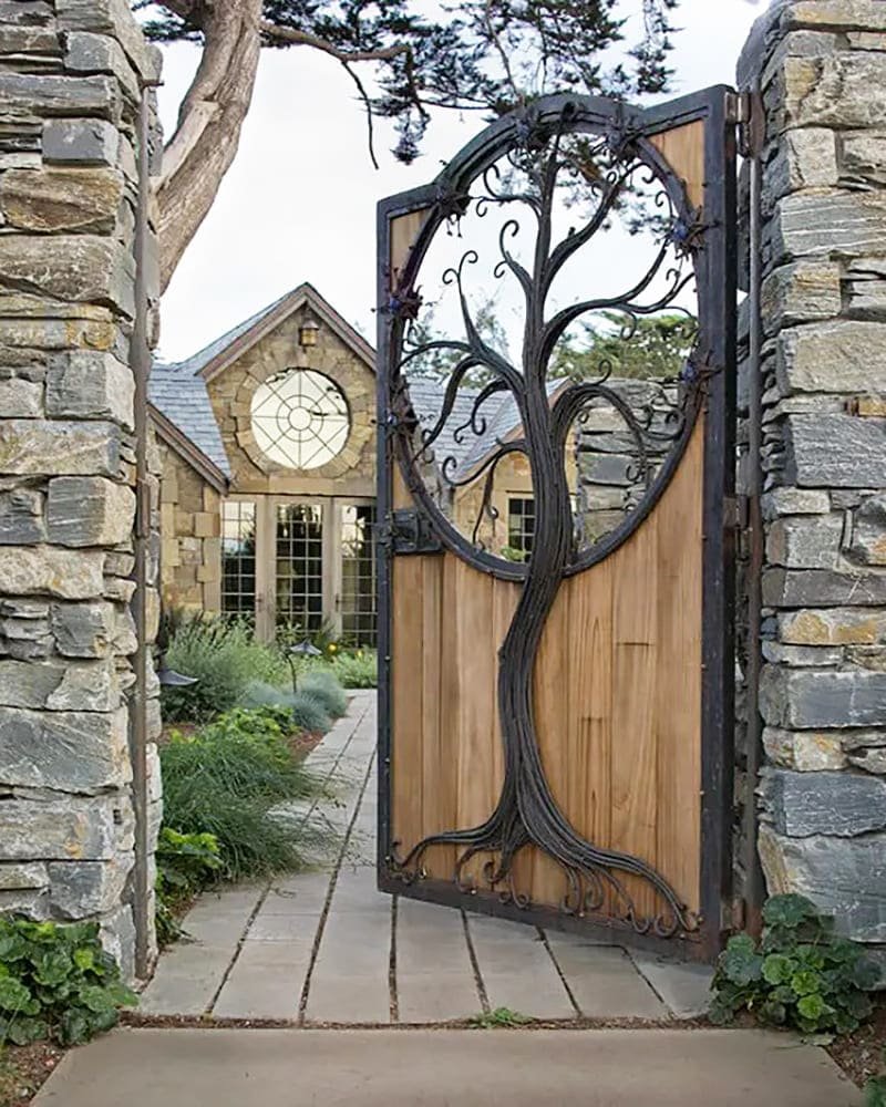 Калитка из артбетона