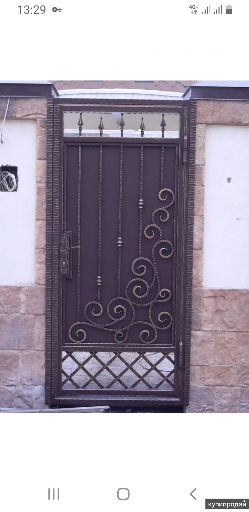 Калитка металлическая кованая