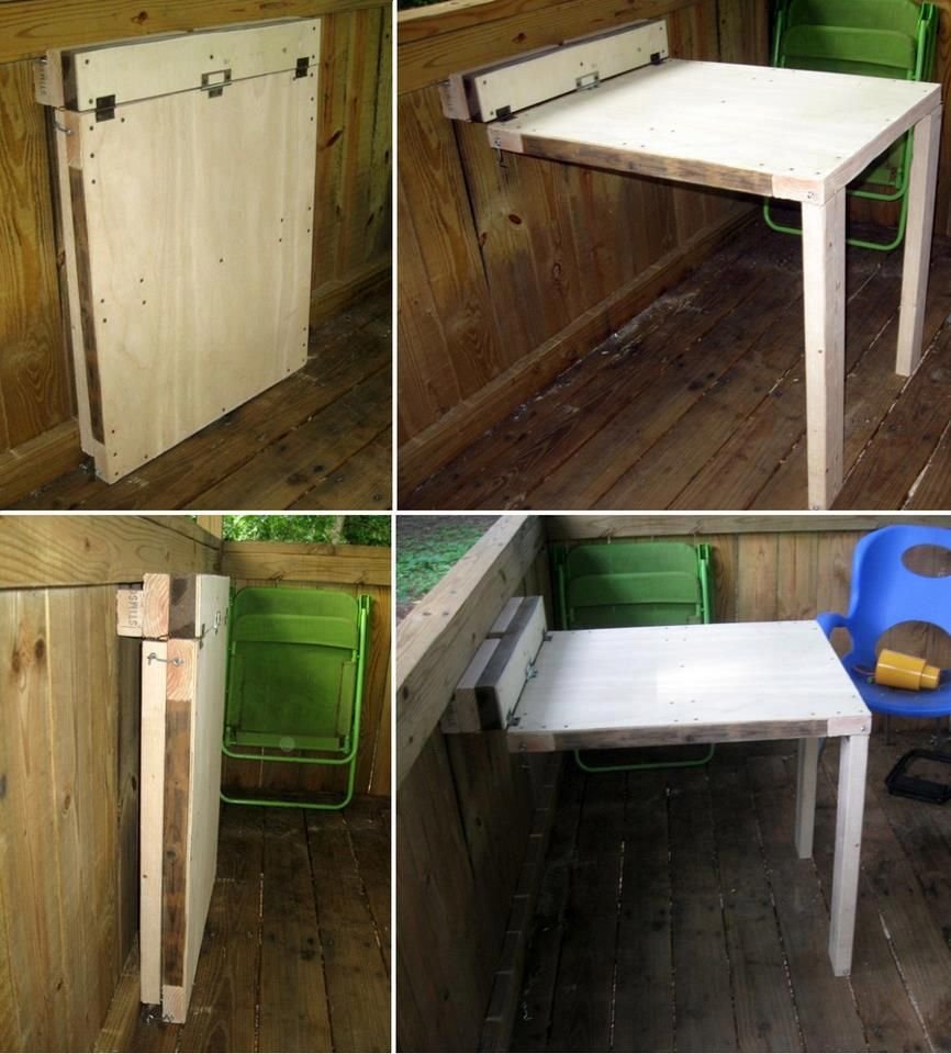 Складной стол в баню