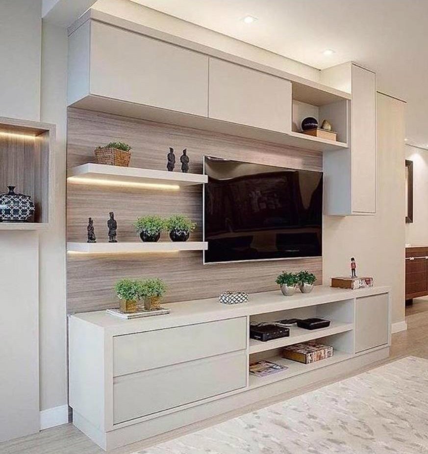 Кухня гостиная с ТВ зоной