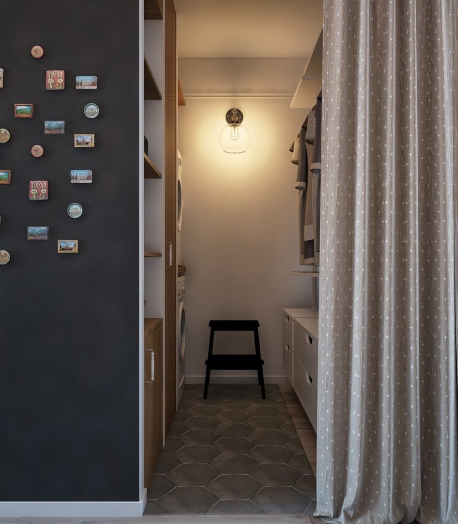 Штора в кладовку вместо двери