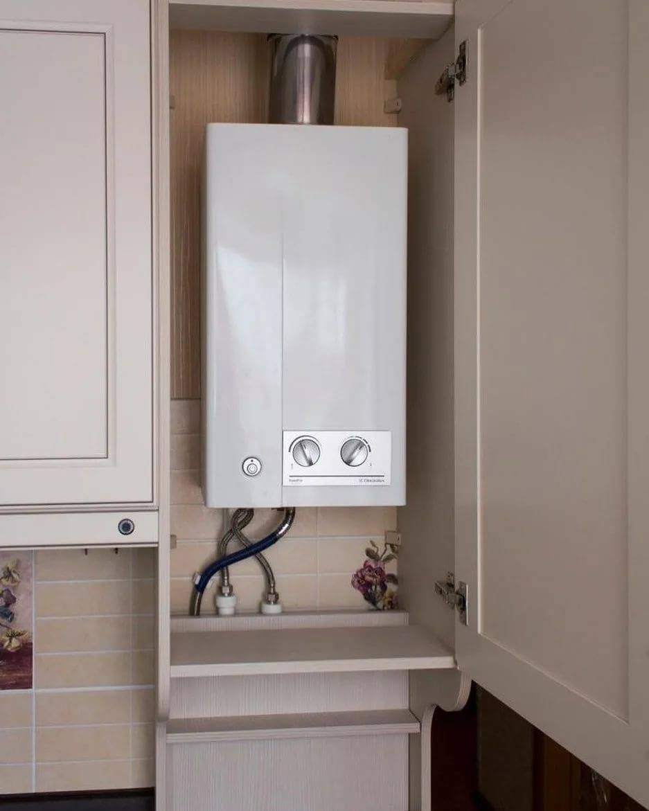 Интерьер кухни 6кв м с газовым котлом