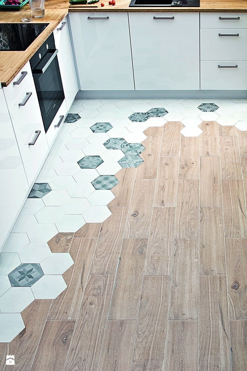 Сочетание плитки и ламината