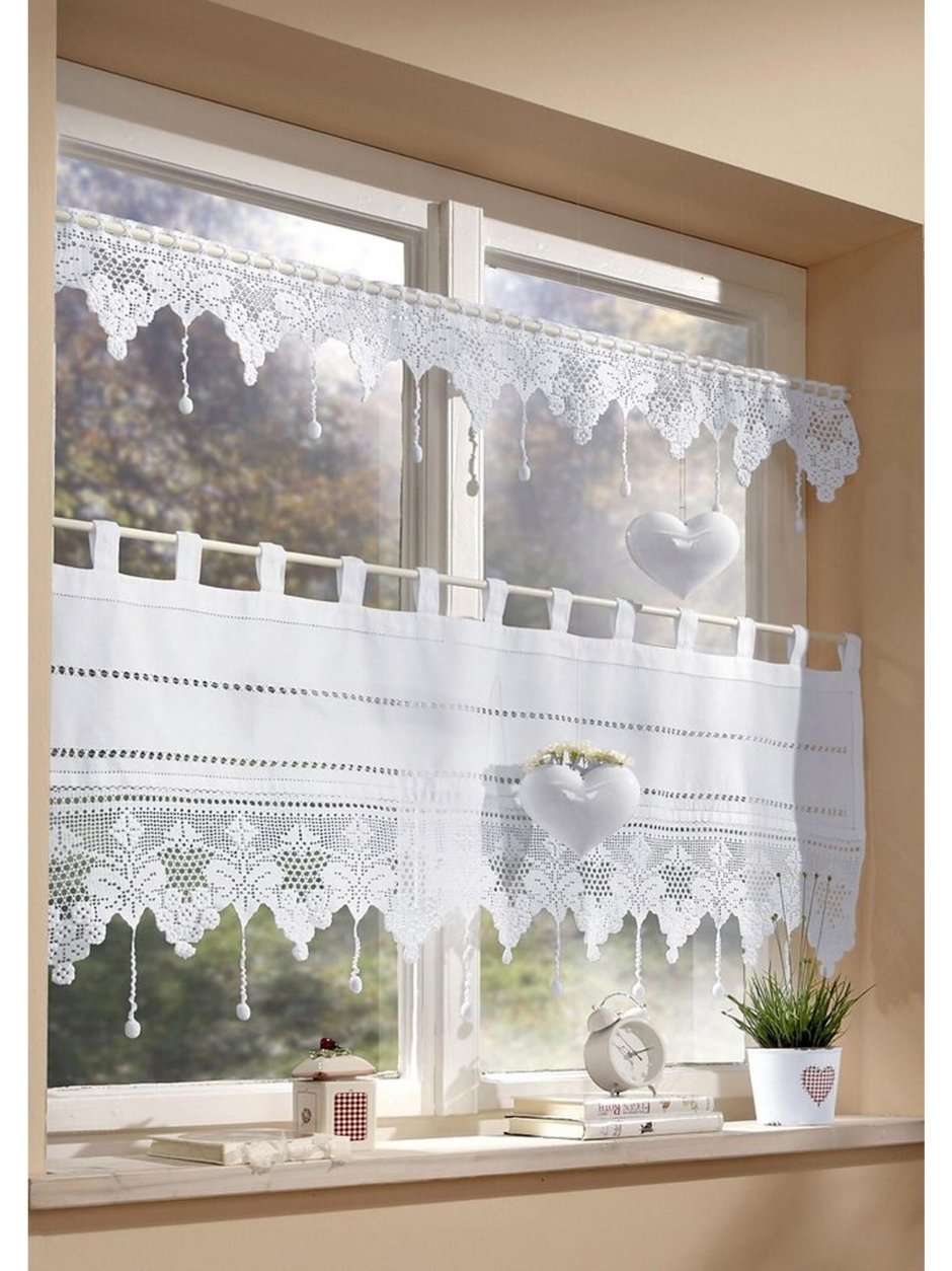 ТОМДОМ шторы для кухни до подоконника