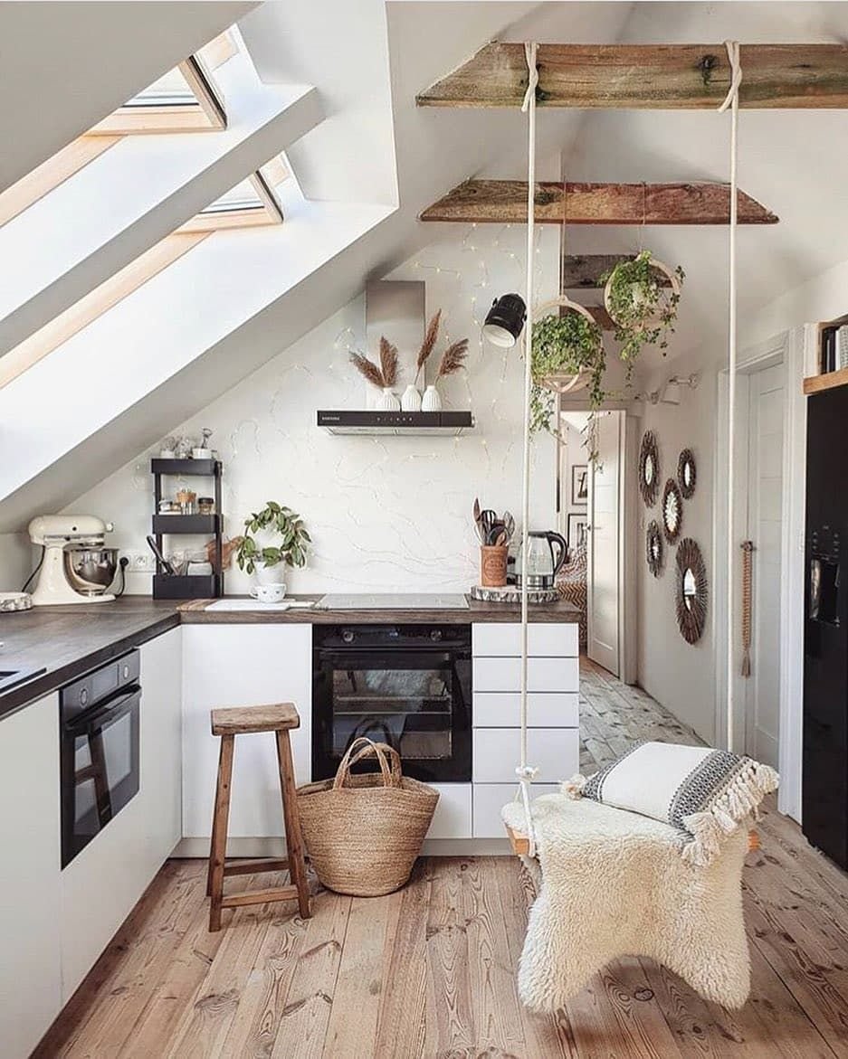 Интерьер маленького домика в скандинавском стиле