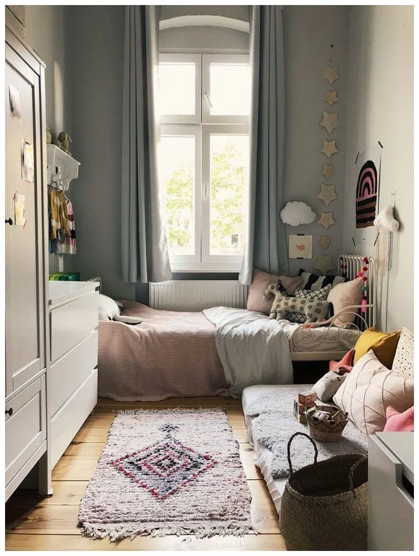 Сканди спальня для подростка