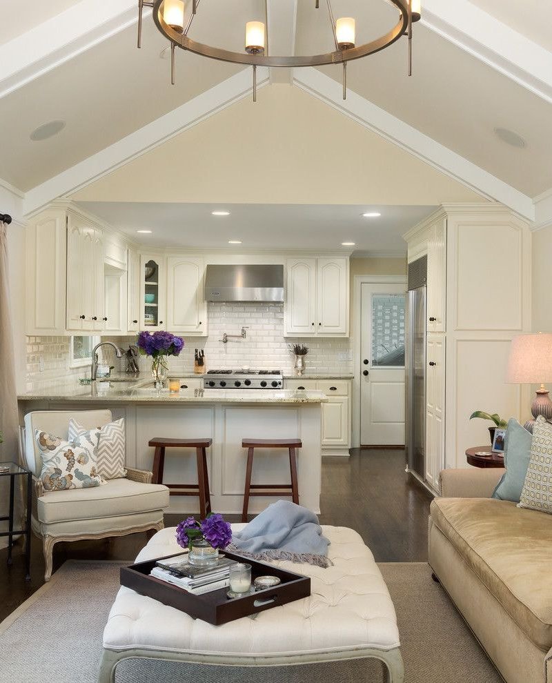 Кухня гостиная в американском стиле