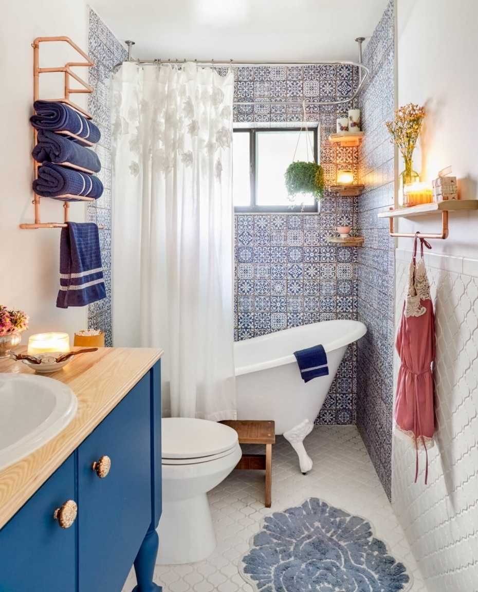 Крашенные стены в ванной