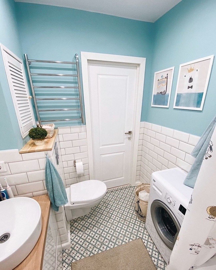 Бюджетная отделка ванной комнаты