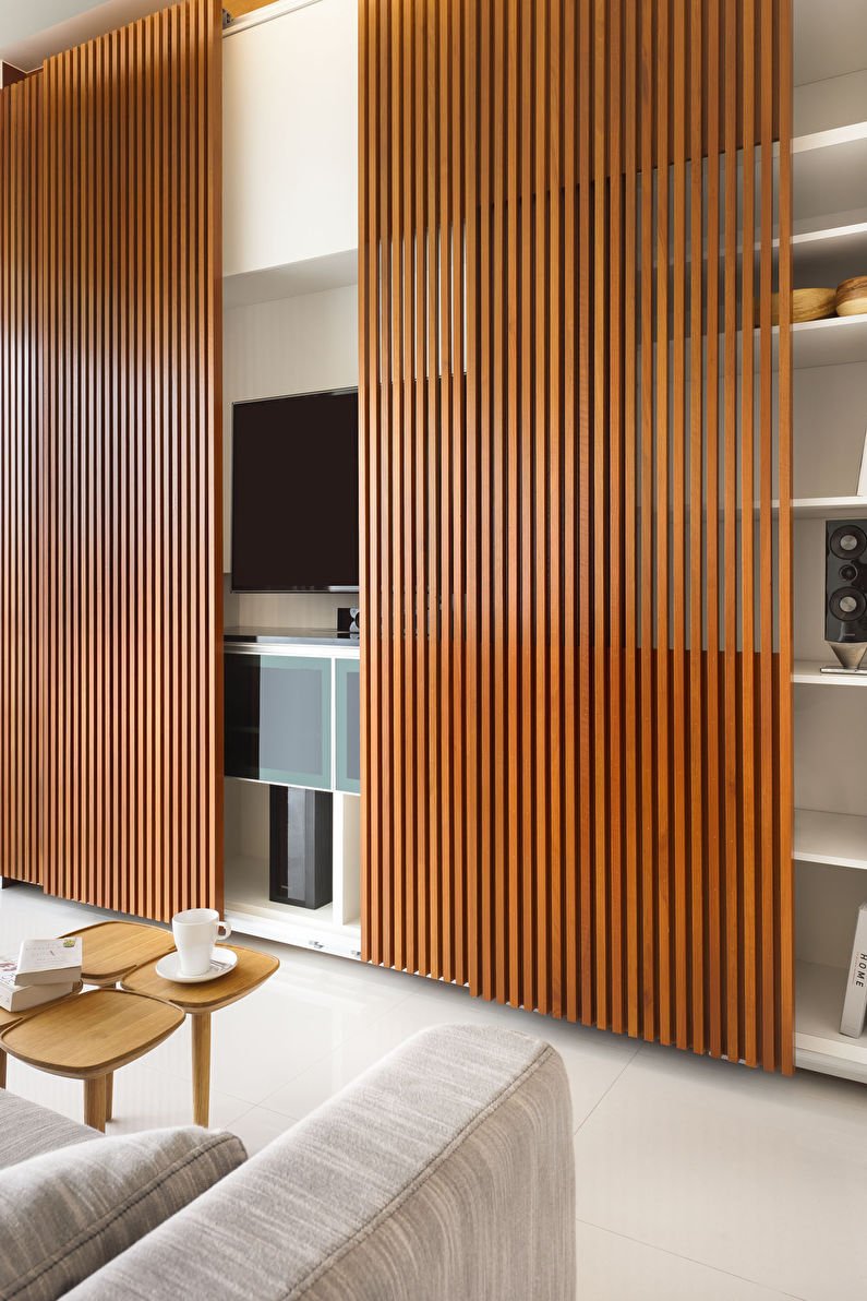 Реечные перегородки венге